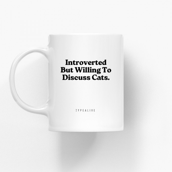 typealive / Tasse aus Keramik / Discuss Cats