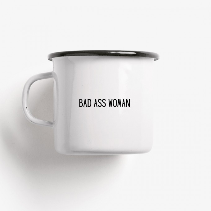 typealive / Emaillebecher Tasse / Bad Ass Women
