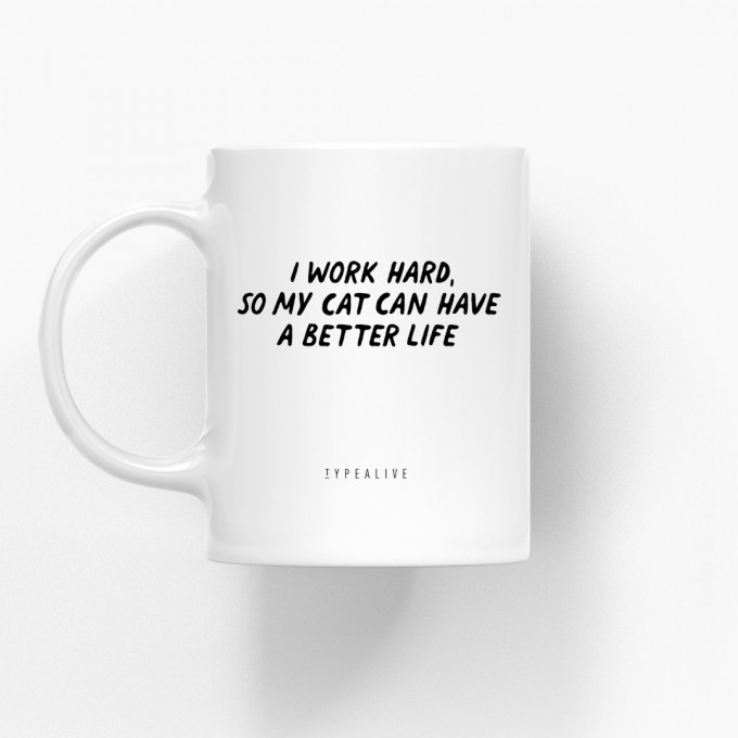 typealive / Tasse aus Keramik / Better Life "Cats"