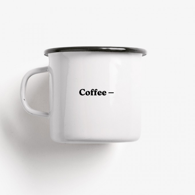 typealive / Emaillebecher Tasse / Coffee