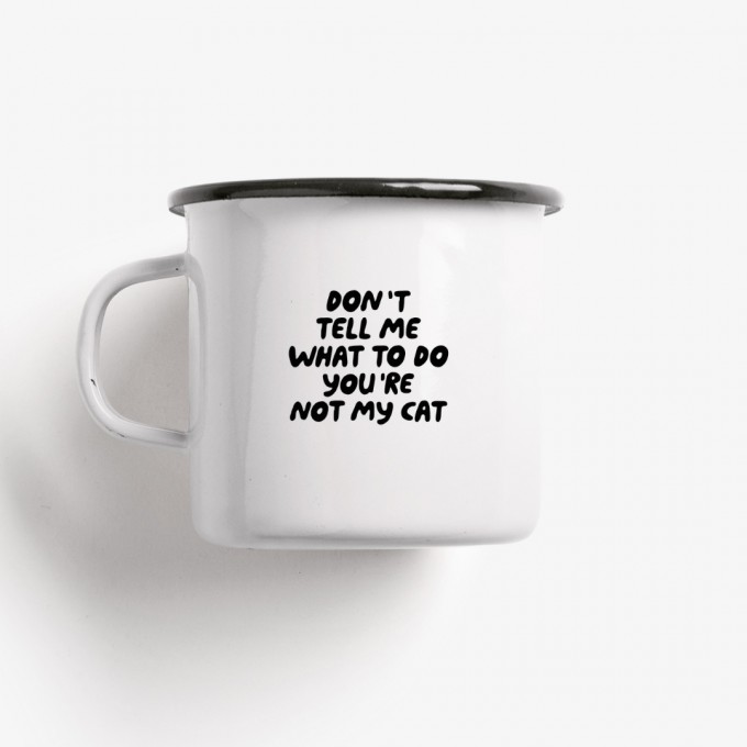 typealive / Emaillebecher Tasse / Don't Tell Me