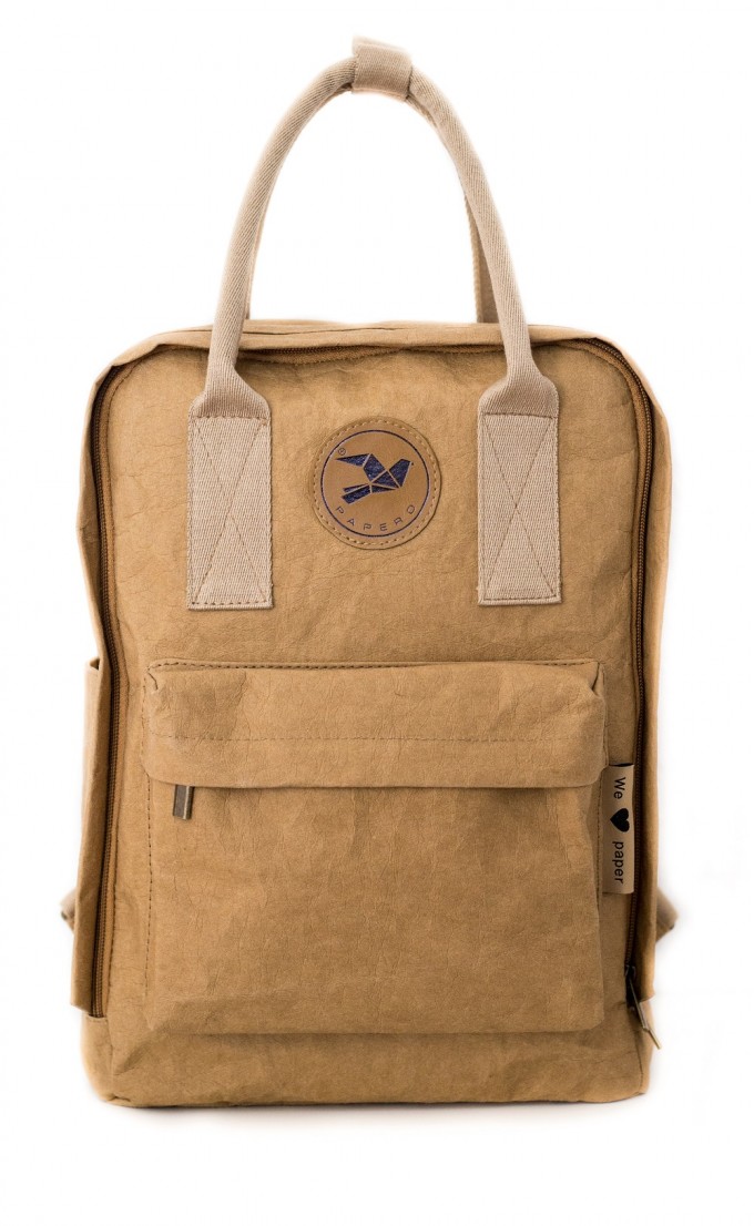 PAPERO Rucksack LYNX aus Kraft- Papier 2 in 1 Handtasche, robust, leicht wasserfest, vegan, nachhaltig, fair Urban Style | Nachwachsendes Material mit FSC Zertifikat PAPERO Rucksack LYNX aus Kraft- Papier 2 in 1 Handtasche, robust, leicht wasserfest, vegan, nachhaltig, fair Urban Style | Nachwachsendes Material mit FSC Zertifikat