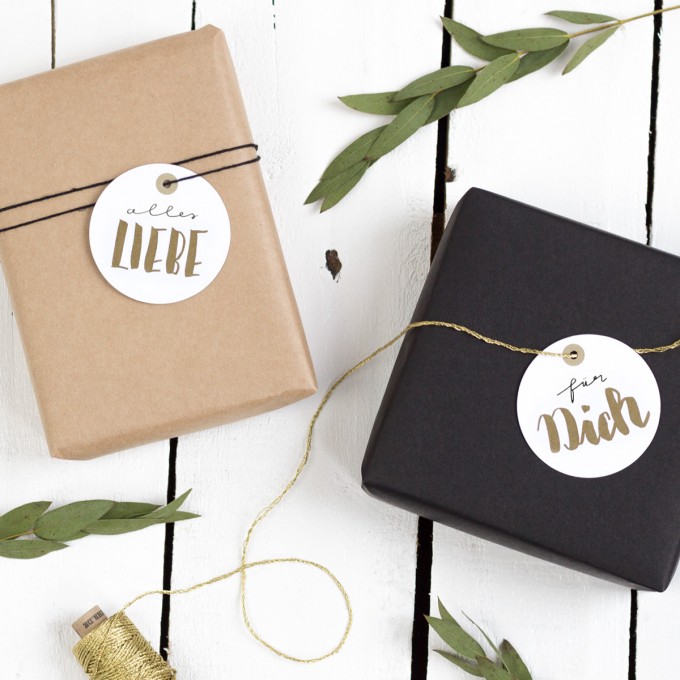 Kleine Papeterie // Geschenkanhänger // Handlettering Kleine Papeterie // Geschenkanhänger // Handlettering