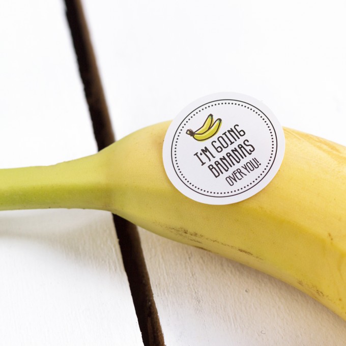 Kleine Papeterie // Obststicker // Banane Kleine Papeterie // Obststicker // Banane