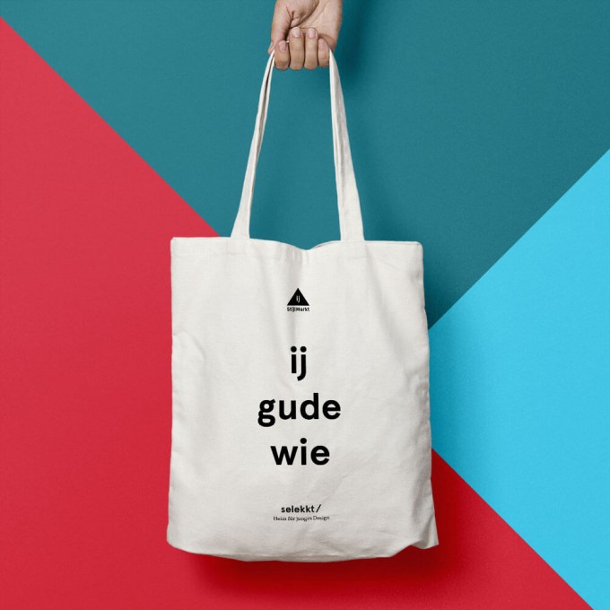 StijlMarkt Baumwolltasche "ij gude wie" StijlMarkt Baumwolltasche "ij gude wie"