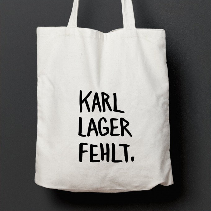 edition ij Baumwolltasche "Karl Lager fehlt" edition ij Baumwolltasche "Karl Lager fehlt"
