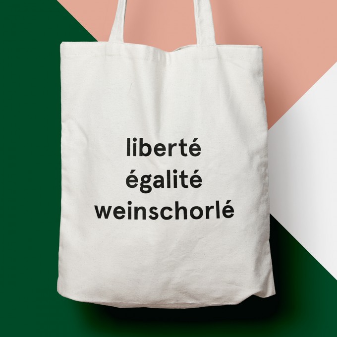 edition ij Baumwolltasche "liberté égalité weinschorlé" – Das Original edition ij Baumwolltasche "liberté égalité weinschorlé" – Das Original