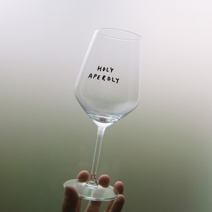 "Holy Aperoly" Glas by Johanna Schwarzer × selekkt (erhöhte Lieferzeit)
