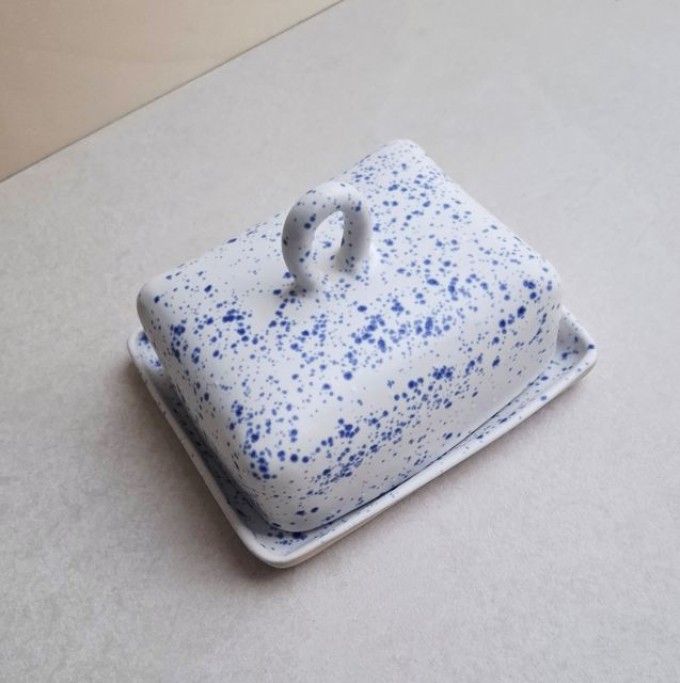 Skelini - Keramik Butterdose handgemacht