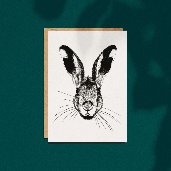 Grußkarte "Osterhase", A6 mit Umschlag Grußkarte "Osterhase", A6 mit Umschlag