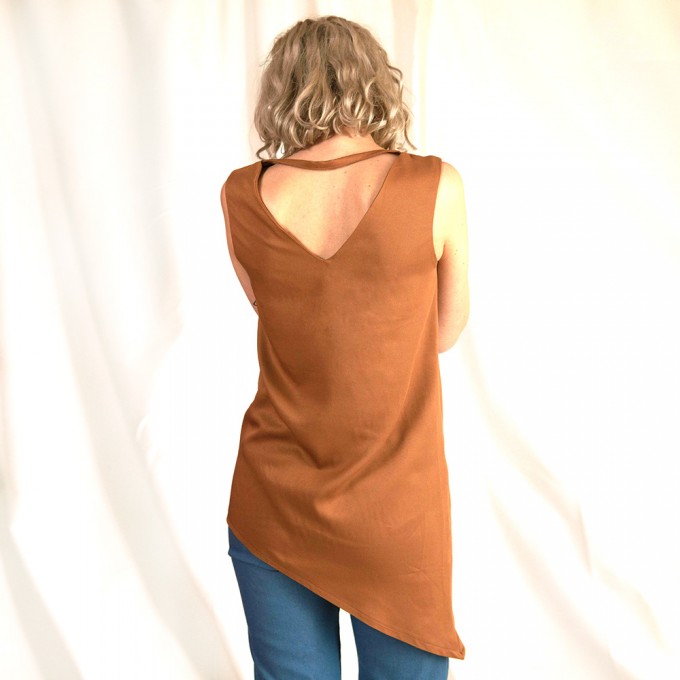 WiDDA - asymmetrische Bluse "Nena" in Senfgelb WiDDA - asymmetrische Bluse "Nena" in Senfgelb