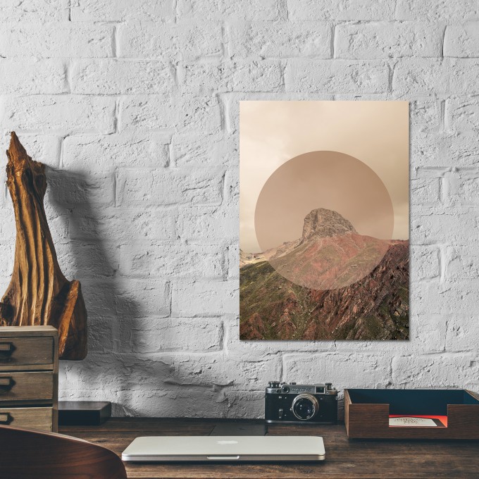 JOE MANIA / Modern Artprint Poster / Landscapes Circular 2 (Peak) DIN A4 - A0 JOE MANIA / Modern Artprint Poster / Landscapes Circular 2 (Peak) DIN A4 - A0
