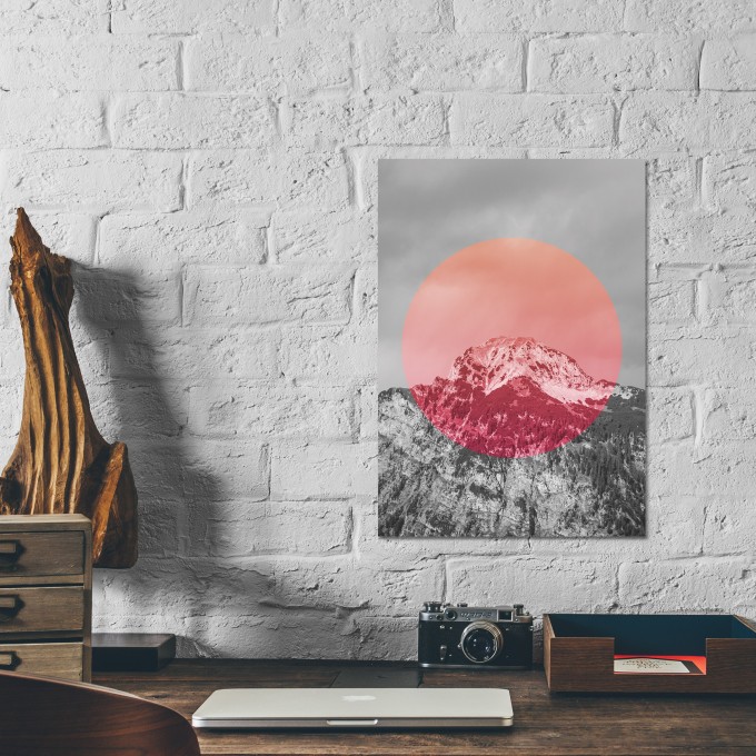 JOE MANIA / Modern Artprint Poster / Landscapes Circular 2 (Summit) DIN A4 - A0 JOE MANIA / Modern Artprint Poster / Landscapes Circular 2 (Summit) DIN A4 - A0