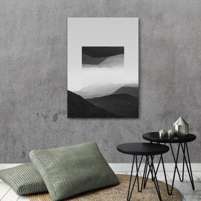 JOE MANIA / Modern Artprint Poster / Landscapes Mirrored 2 (El Cocuy B&W) DIN A4 - A0 JOE MANIA / Modern Artprint Poster / Landscapes Mirrored 2 (El Cocuy B&W) DIN A4 - A0