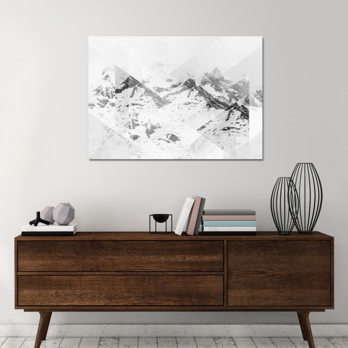 JOE MANIA / Modern Artprint Poster / Landscapes Scattered 1 (Perito Moreno B&W) DIN A4 - A0 JOE MANIA / Modern Artprint Poster / Landscapes Scattered 1 (Perito Moreno B&W) DIN A4 - A0