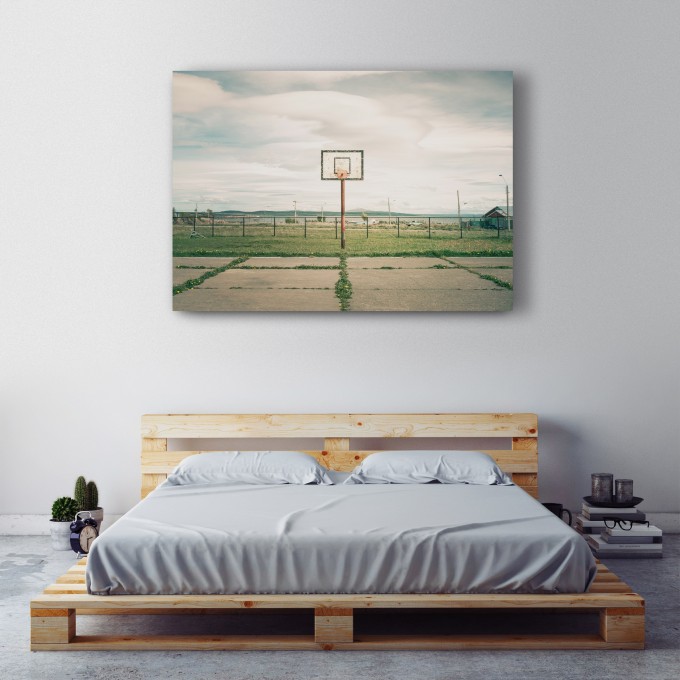 JOE MANIA / Modern Artprint Poster / Streetball Courts 1 (Puerto Natales, Chile) DIN A4 - A0 JOE MANIA / Modern Artprint Poster / Streetball Courts 1 (Puerto Natales, Chile) DIN A4 - A0
