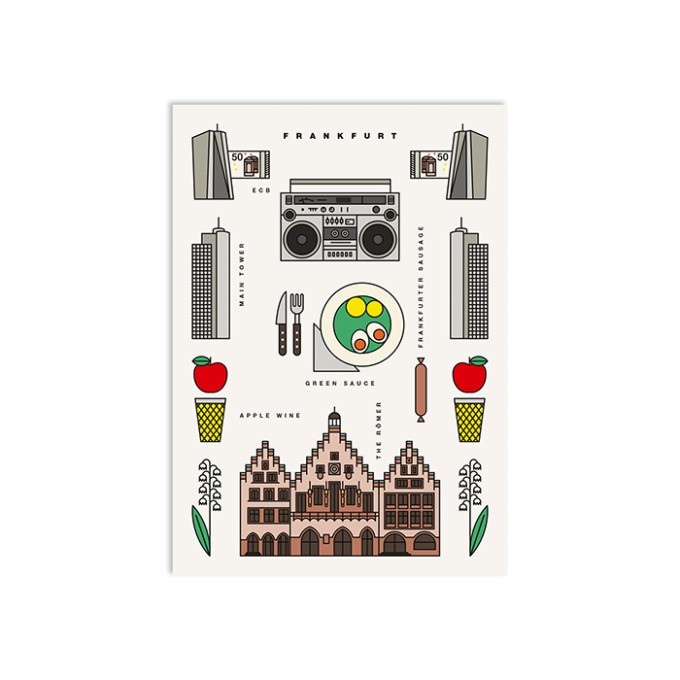 redfries frankfurt – Postkarte DIN A6 redfries frankfurt – Postkarte DIN A6