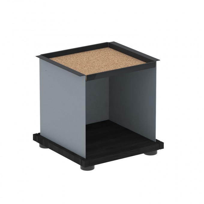 Konstantin Slawinski YU TRAY SHELF 1x1 / Eiche schwarz Konstantin Slawinski YU TRAY SHELF 1x1 / Eiche schwarz