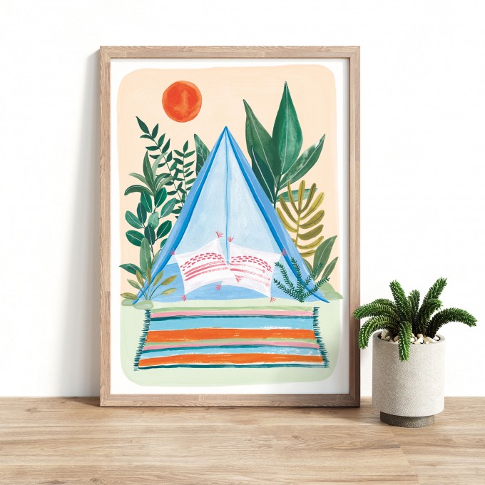 Paperlandscape | Kunstdruck "Zelten" | Poster Reisen | Camping | verschiedene Größen Paperlandscape | Kunstdruck "Zelten" | Poster Reisen | Camping | verschiedene Größen
