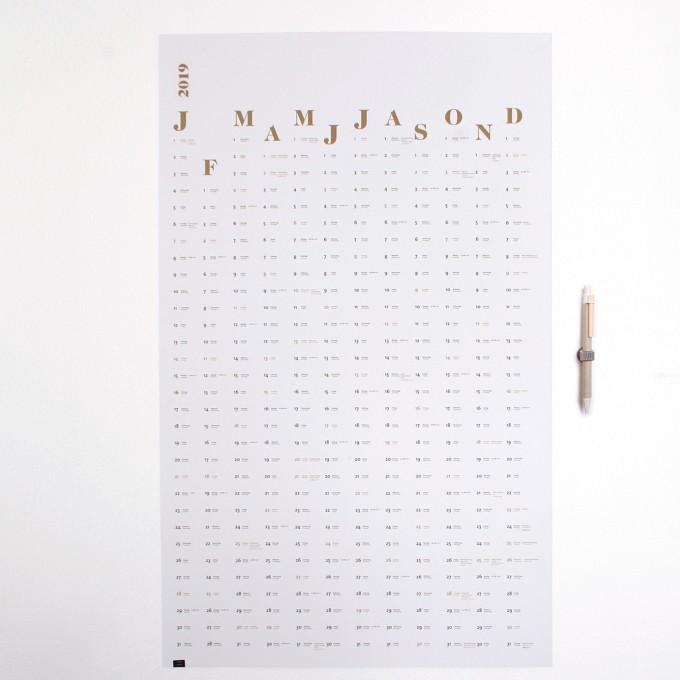 tyyp Wandkalender 2019 tyyp Wandkalender 2019