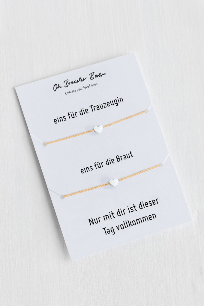 Oh Bracelet Berlin - 2er-Set: Armbandset »Nur mit dir ist dieser Tag vollkommen« Farbe Silber Oh Bracelet Berlin - 2er-Set: Armbandset »Nur mit dir ist dieser Tag vollkommen« Farbe Silber