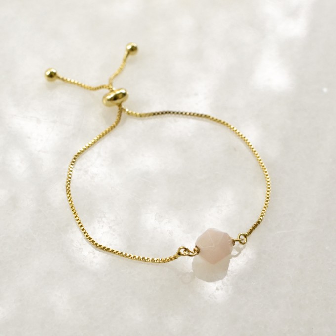 Gudbling // Vergoldetes Kettenarmband mit Morganit Gudbling // Vergoldetes Kettenarmband mit Morganit