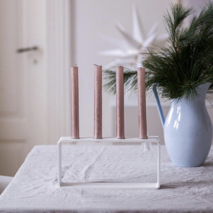 HauszeitDesign 4glow weiß Adventskranz HauszeitDesign 4glow weiß Adventskranz