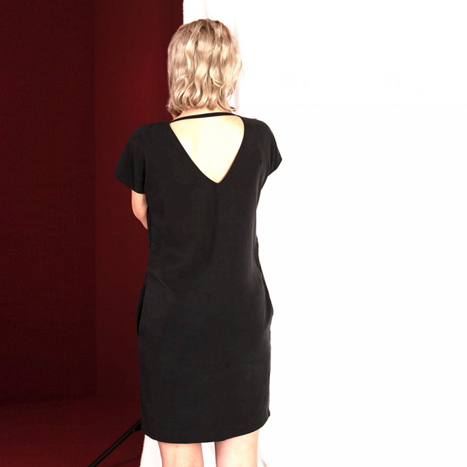 WiDDA - schwarzes Kleid aus Tencel "Caro" WiDDA - schwarzes Kleid aus Tencel "Caro"