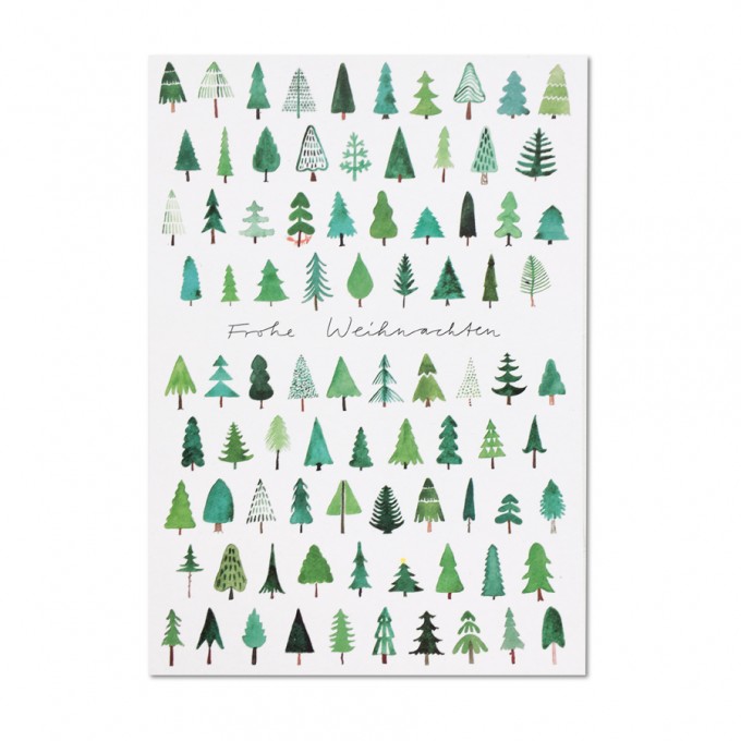 likemotherlikeson Weihnachtskarte Wald likemotherlikeson Weihnachtskarte Wald