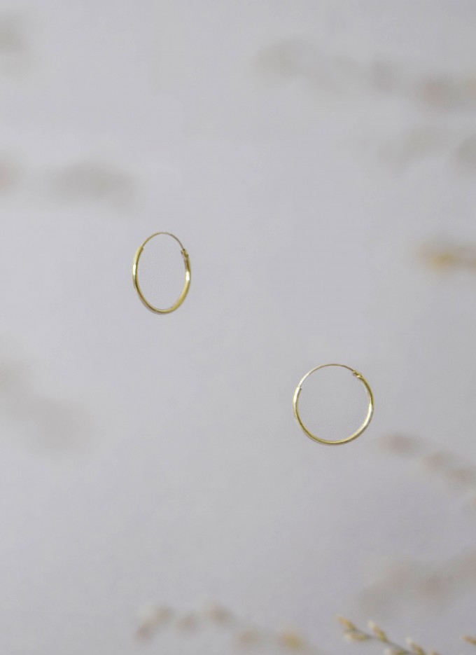 stahlpink – Creolen aus nachhaltigem recyceltem Silber, 16mm stahlpink – Creolen aus nachhaltigem recyceltem Silber, 16mm