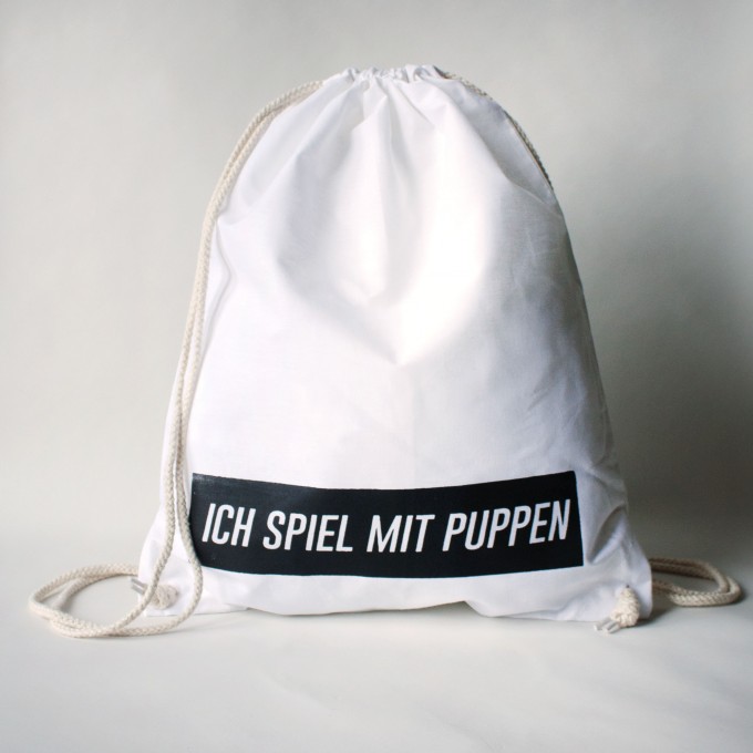 KINDERGELD TURNBEUTEL "BIRTE" ICH SPIEL MIT PUPPEN KINDERGELD TURNBEUTEL "BIRTE" ICH SPIEL MIT PUPPEN