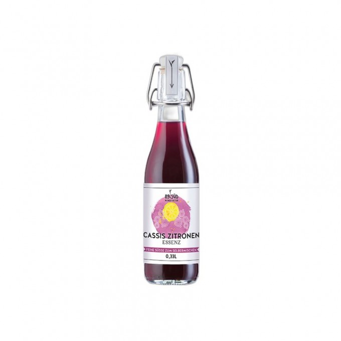 Bio Cassis-Zitronen-Sirupessenz (330ml) von 89Süd Manufaktur