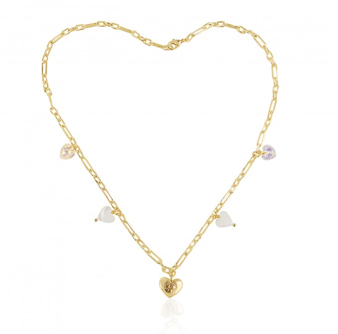 Valerie Chic - SPARKLE LOVE Haslkette - 18 Karat vergoldet Valerie Chic - SPARKLE LOVE Haslkette - 18 Karat vergoldet