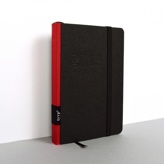 tyyp Kalender 2019 - Schwarz, DIN A6, Handmade tyyp Kalender 2019 - Schwarz, DIN A6, Handmade