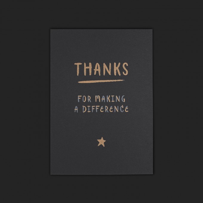 Feingeladen // CHALK TALES // Thanks (Black Edition) – A6 Feingeladen // CHALK TALES // Thanks (Black Edition) – A6