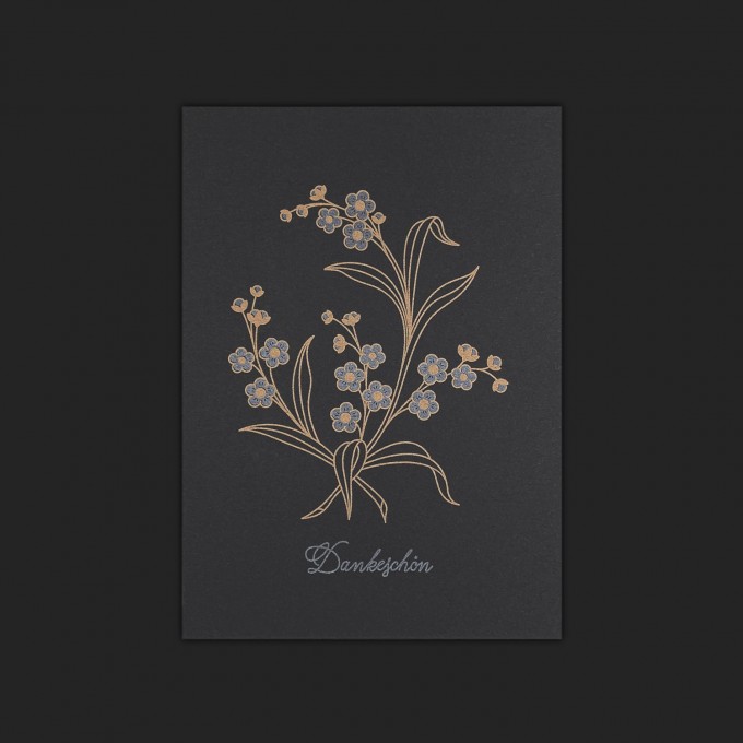 Feingeladen // BOTANICA // Dankeschön (Black Edition) – A6 Feingeladen // BOTANICA // Dankeschön (Black Edition) – A6
