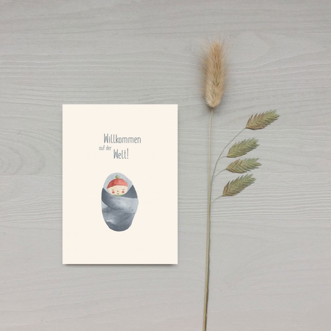 Karte A6 – Willkommen Baby - Elliet Karte A6 – Willkommen Baby - Elliet