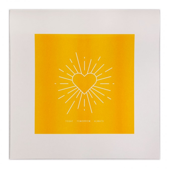 Feingeladen // SIMPLY DIVINE // Blessing »Today Tomorrow Always« (SF), RISO-Kunstdruck, 30 x 30 cm Feingeladen // SIMPLY DIVINE // Blessing »Today Tomorrow Always« (SF), RISO-Kunstdruck, 30 x 30 cm
