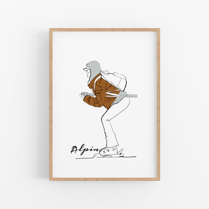 nathys_illustration - Poster/ Kunstdruck "Alpin" DIN A4 nathys_illustration - Poster/ Kunstdruck "Alpin" DIN A4
