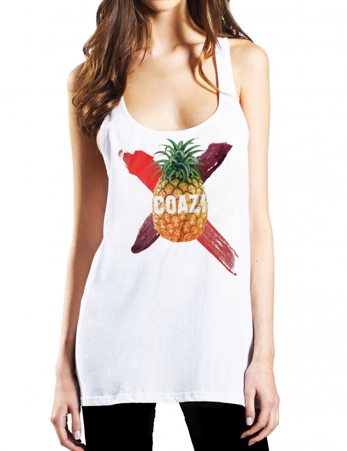 Coazi Ananas Label Tank-Top Coazi Ananas Label Tank-Top