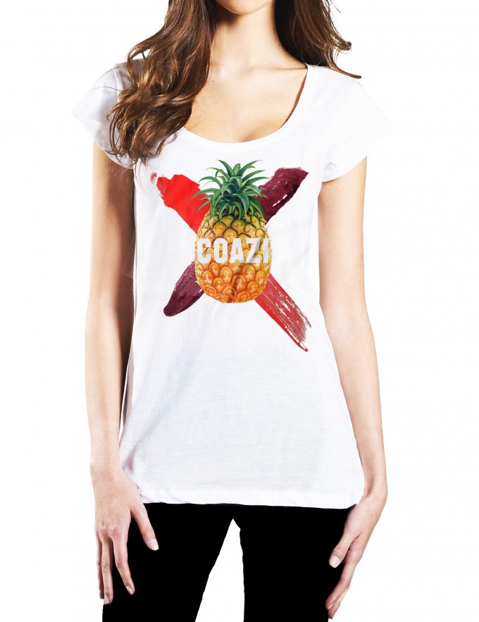 Coazi Ananas Wide T-Shirt Coazi Ananas Wide T-Shirt