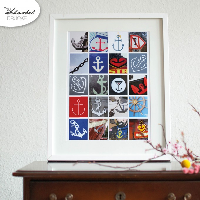Frau Schnobel Grafik-Druck "Ankerfest" NEUAUFLAGE, DIN A3 (297 x 420mm) Frau Schnobel Grafik-Druck "Ankerfest" NEUAUFLAGE, DIN A3 (297 x 420mm)