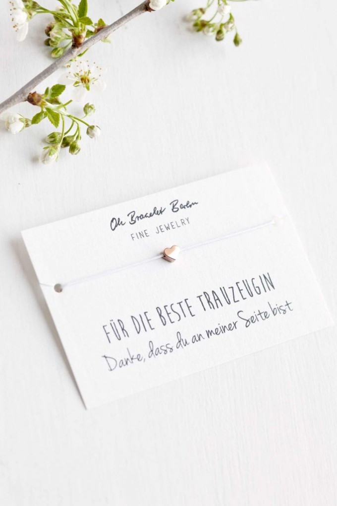 Oh Bracelet Berlin - Nylonarmband »Trauzeugin« Oh Bracelet Berlin - Nylonarmband »Trauzeugin«