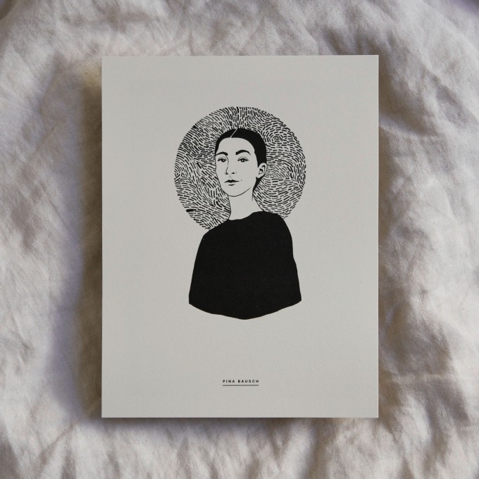Pina Bausch – Art Print – Inspiring women in history Edition (schleunbertxlinus)