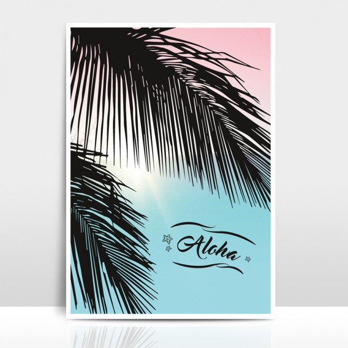 Amy & Kurt Berlin A4 Artprint "Aloha"