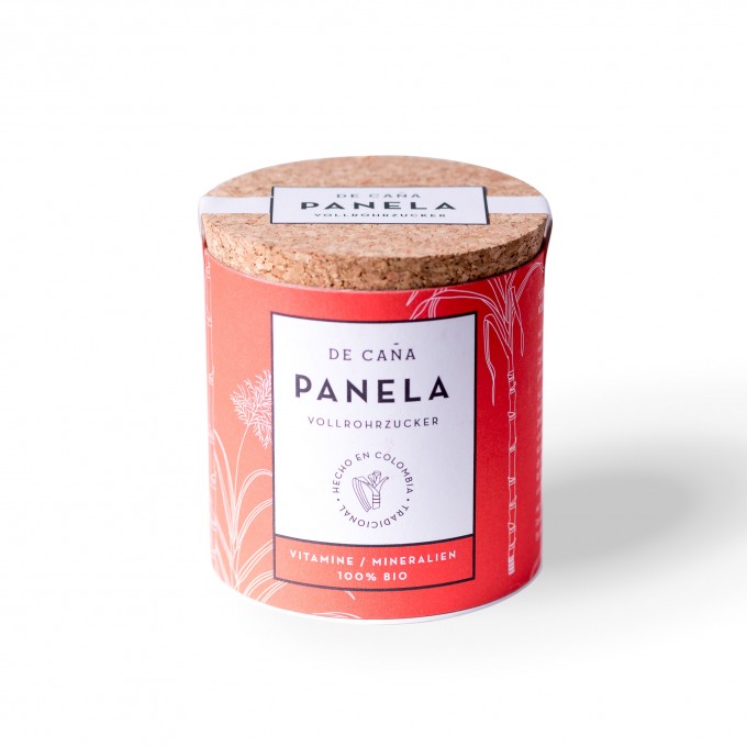 DE CAÑA Panela aus Kolumbien - Der feine Naturzucker/Kaffeezucker, 125g Zuckerdose "Azucarera" DE CAÑA Panela aus Kolumbien - Der feine Naturzucker/Kaffeezucker, 125g Zuckerdose "Azucarera"