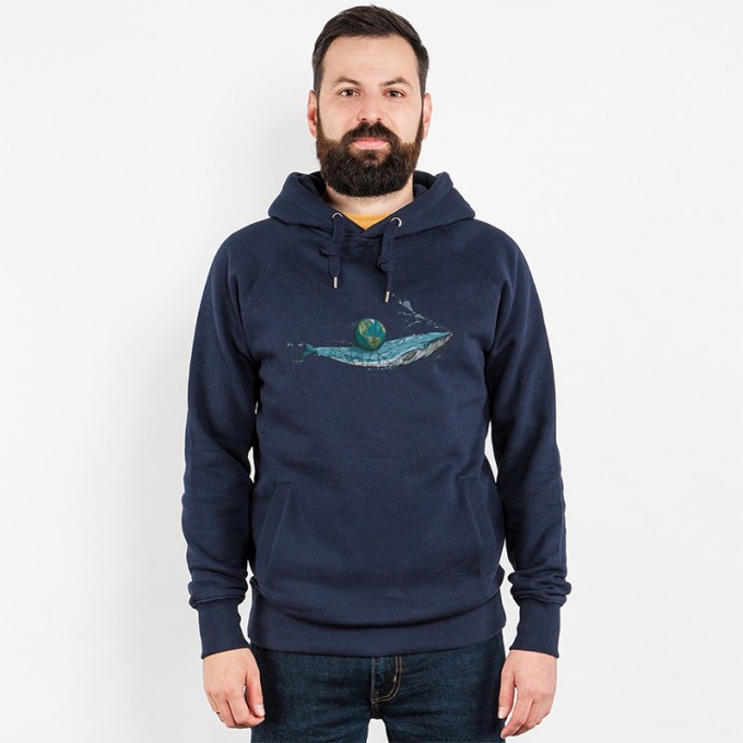 Robert Richter – Save the Planet Whale - Organic Cotton Unisex Hoodie Robert Richter – Save the Planet Whale - Organic Cotton Unisex Hoodie