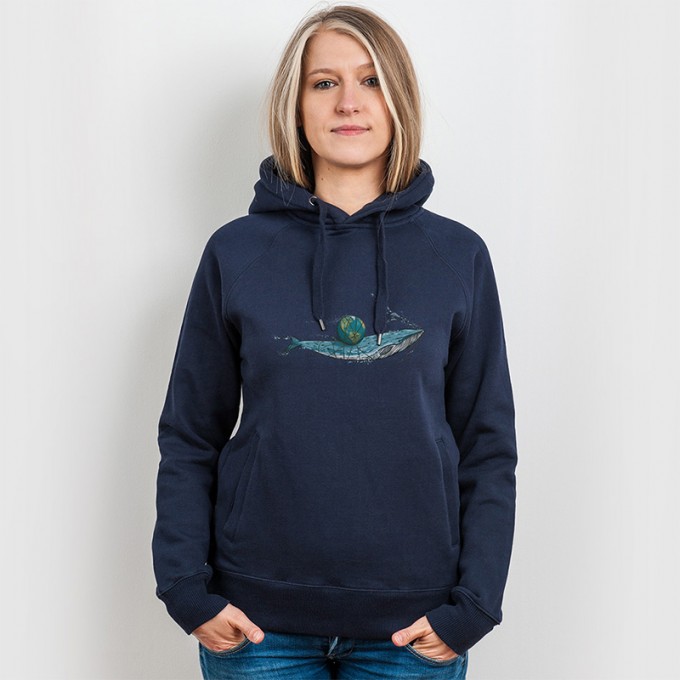 Robert Richter – Save the Planet Whale - Organic Cotton Unisex Hoodie Robert Richter – Save the Planet Whale - Organic Cotton Unisex Hoodie