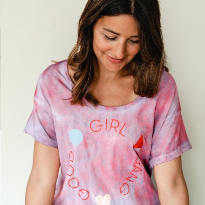 batik t-shirt GOOD GIRL GANG - PULS good stuff batik t-shirt GOOD GIRL GANG - PULS good stuff