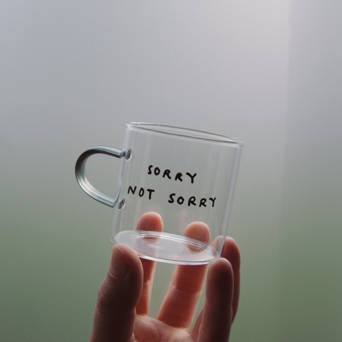 SORRY NOT SORRY Espresso Tasse – Johanna Schwarzer SORRY NOT SORRY Espresso Tasse – Johanna Schwarzer